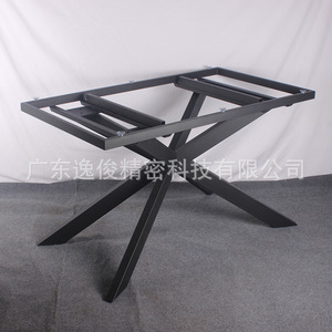 ขาโต๊ะเหล็กทรงโมเดิร์น สีดำ ทำจากเหล็กคาร์บอน ขนาด 1250x700x720 มม. แข็งแรงทนทาน สำหรับใช้งานเชิงพาณิชย์ - Product Image 5