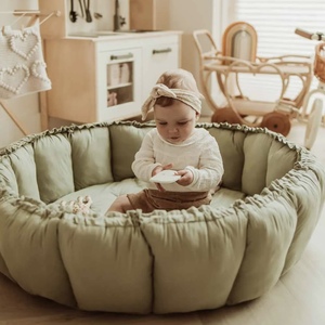 <span class=keywords><strong>Tapis</strong></span> de <span class=keywords><strong>jeu</strong></span> épais de haute qualité 2025, convertible en nid rond, <span class=keywords><strong>tapis</strong></span> de <span class=keywords><strong>jeu</strong></span> d'activité pour bébé, <span class=keywords><strong>tapis</strong></span> de <span class=keywords><strong>jeu</strong></span> sécurisé pour bébé, <span class=keywords><strong>tapis</strong></span> de <span class=keywords><strong>jeu</strong></span> organique Bloom pour bébé - Product Image 2