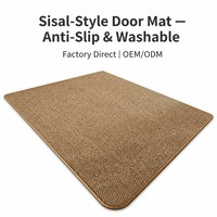 Tapis d'entrée découpable, grattoir de terre robuste, tapis antidérapant en PVC, tapis de sol sur mesure