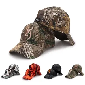 หมวกเบสบอลลายพรางสำหรับผู้ชาย,หมวกแก๊ปตกปลาหมวกเดินป่าหมวกลายพรางล่าสัตว์กลางแจ้งปี2021