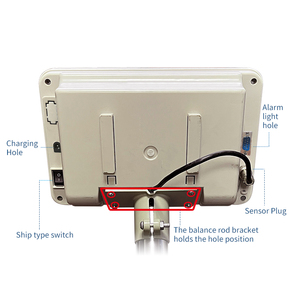 Balance de sol électronique portable pliable Veidt Weighing JK-06 500 kg avec indicateur en plastique - Product Image 3