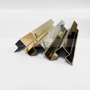 Bande décorative moderne en acier inoxydable EX1025 sur mesure pour les bords de carreaux de design architectural intérieur - Étanche et durable - Product Image 3