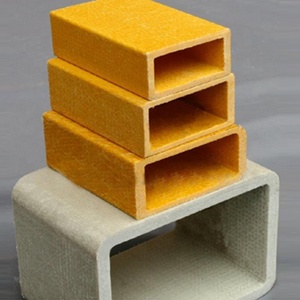 ท่อรูปสี่เหลี่ยมผืนผ้าที่เสริมแรงด้วยไฟเบอร์กลาสแบบ FRP Pultrusion - Product Image 3
