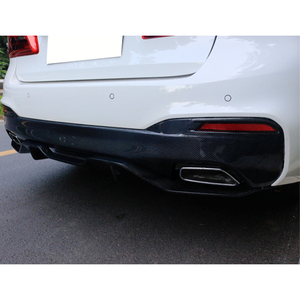 Nouveau kit carrosserie en fibre de carbone pour BMW Série 5 G30 (2016-2023) avec lèvre avant, jupes latérales, pare-chocs arrière et lèvre arrière – Fixation par boulons, ajustement universel - Product Image 5
