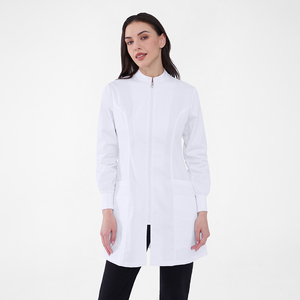 Logo couleur support personnalisé à manches longues médecin Salon de beauté hôpital pharmacie laboratoire blouse de laboratoire blanche blouse chirurgicale - Product Image 4