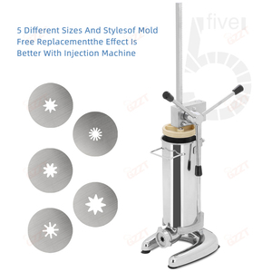 Máquina de Churros Manual Comercial de Acero Inoxidable, Capacidad de Tolva de 2L 3L, Máquina para Hacer Churros con 5 Boquillas de Descarga - Product Image 5