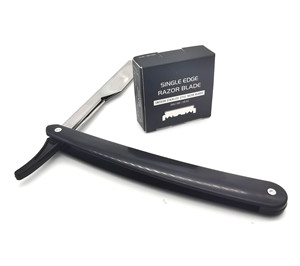 Cuchillas de Repuesto al por Mayor para Afeitar, Navaja de Afeitar Recta con Logotipo Personalizado, Navaja de Afeitar Recta de Acero Inoxidable para Hombres, para Recortar la Barba - Product Image 4