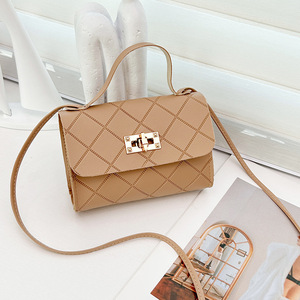 Petit sac carré pour femme, motif à carreaux gaufré, nouveau modèle 2025, sac à bandoulière tendance pour femme - Product Image 5