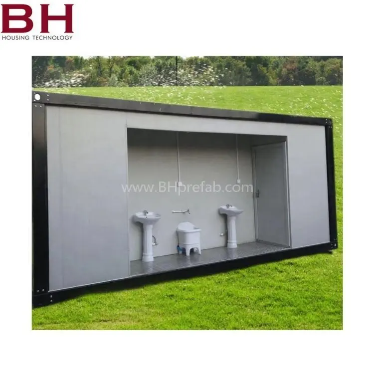 Customized luxury prefabricated container house prefab bolt container toilet shower room for sale