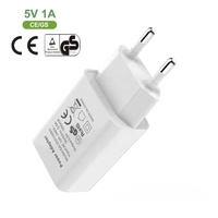 Adaptateur de chargeur de voyage mural USB 5V 1A 5W certifié CE GS Premium EU AC Plug