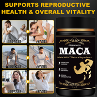 Neewwon Comprimés d'extrait de racine de maca pour hommes-Boost Energy Stamina Vitality 60 Count 2 Comprimés Daily Support Workouts Daily