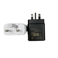 Chargeur mural PD Type-C 45W, prise UK, adaptateur d'alimentation à charge rapide, port USB-C unique, chargeur portable pour téléphone et ordinateur portable