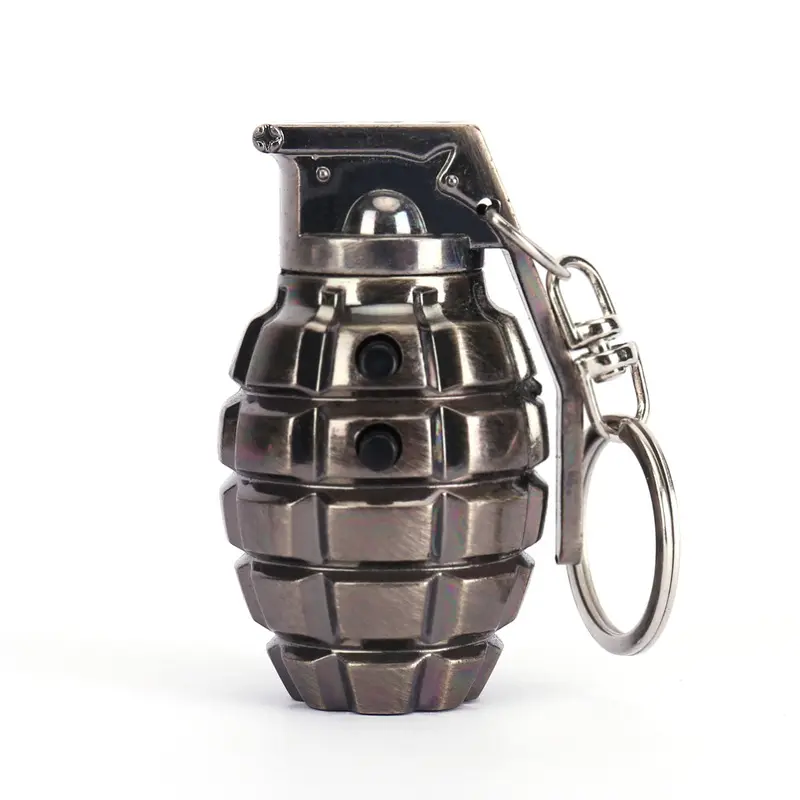 Grenade porte-clés laser infrarouge éclairage LED mini lampe de poche suspendue grenade jouet en gros lampe de poche porte-clés