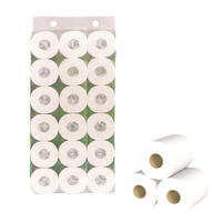 Papier toilette en rouleau standard, personnalisé, 1 pli, jetable, écologique, absorbant, ultra doux, résistant, en pâte de bambou, marque ODM, origine Hebei