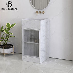 Lavabo de Piedra Natural con Diseño Moderno de Empalme, Fácil Instalación para Mueble de Baño - Product Image 6
