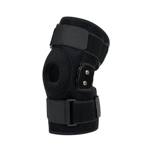 Rodillera Profesional con Soporte de Placa de Acero y Diseño Antideslizante para Baloncesto y Fitness, Unisex, Negra - Product Image 1