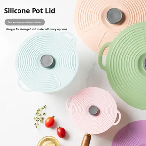 Lot de 5 couvercles réutilisables en silicone à ventouse pour micro-ondes, adaptés aux tasses, bols et casseroles - Product Image 3