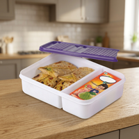 Conteneur alimentaire en plastique écologique pour l'extérieur, étanche, imperméable, 3-6L, compatible micro-ondes, pour la conservation de la fraîcheur, boîte à lunch pour enfants, voyage