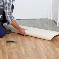 Rollos de Suelo de Vinilo PVC con Patrón de Madera Antideslizantes para Hospital, Precio Bajo de Fábrica