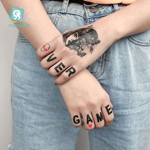 Tatuaje temporal a prueba de agua <span class=keywords><strong>para</strong></span> hombre y mujer, pegatina India, flor, rosa, tatuaje falso, dedo de mano, India, <span class=keywords><strong>tatuajes</strong></span> de cintura Sexy - Product Image 3