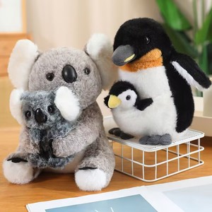 Popular peluche simulado madre niño pingüino muñeca lindo peluche madre <span class=keywords><strong>hijo</strong></span> Koala juguete muñeco de peluche regalo ornamento - Product Image 4