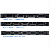 Serveur en rack 1U PowerEdge R6525, hôte de virtualisation dense, SATA/SAS, alimentation 1400W, mémoire 64 Go