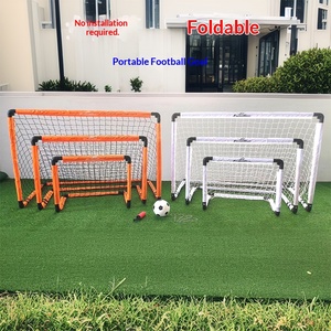 <span class=keywords><strong>But</strong></span> de football pour enfants avec clous de sol, <span class=keywords><strong>jouet</strong></span> compact pour enfants pour les sports de plein air, buts et filets de football orange - Product Image 2