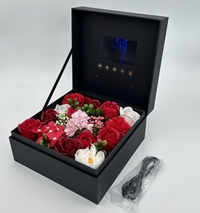 Factory Custom Packaging <strong>Presentation</strong> 4.3 Inch Digital Brochure Hd/IPS Lcd Screen Flower Gift Video <strong>Box</strong> - Product Image 5