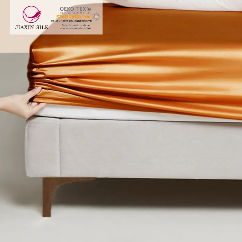 19 Momme Silk Sheet Factory Customized Luxury Pure Mulberry Silk silk bedding set Flat Sheet Bedding Basic