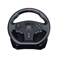 Volante de Carreras PXN V900, Volante de Juego 6 en 1, Negro, Cableado, Logotipo Personalizado, Volante con Cable USB, 10 Unidades