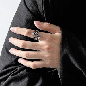 <span class=keywords><strong>Bague</strong></span> Chrétienne VAF Cross Crossiant en Acier Inoxydable, Anillos Religiosos Cristianos, Motif Fleur et Vigne - Product Image 2