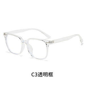 Vente en gros de lunettes anti-lumière bleue ultra-légères à monture TR90 pour femmes, style coréen tendance, grande monture, pour maquillage naturel. - Product Image 6