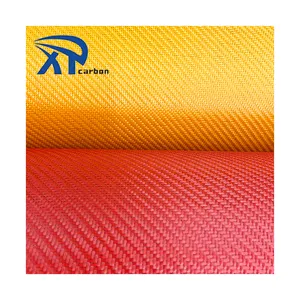 Pabrik OEM Twill dilapisi kaca serat karbon perak kain Fiberglass