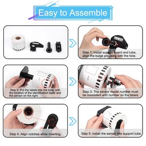 Liên tục nhiệt giấy vận chuyển nhãn CuộN 62 Mét x 30.48m tương thích Nhãn anh <span class=keywords><strong>DK</strong></span> 22205 Maker Tape với QL máy in nhãn - Product Image 5