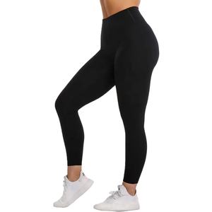 กางเกงโยคะเอวสูงทรงสกินนี่ พร้อมขอบเอวยางยืด โลโก้สั่งทำได้ ดีไซน์เว้าหลังลึก แต่งระบายด้านหลัง สำหรับผู้หญิง-ลายเรียบ - Product Image 5