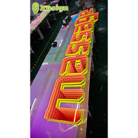 Lettres en relief LED multicolores personnalisées Infinity Abyss IPx7, en acrylique 3D, illuminées, contrôlées par Bluetooth, pour publicité automobile