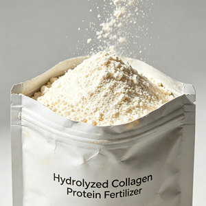 Engrais foliaire hydrosoluble organique à haute teneur en azote, collagène hydrolysé, acides aminés et épaississants pour fruits et légumes - Product Image 1