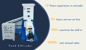 pellet small double screw extruder filling and backing flake floating fish feed machine - Product Image 6