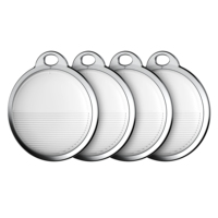 Traceur Bluetooth personnalisé MFi Find My avec cadre métallique pour iOS, mince, OEM B2B, porte-clés anti-perte, vente en gros