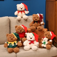 Grosir Pabrik OEM ODM Boneka Beruang Teddy Natal untuk Hadiah Liburan, Tempat Tidur Anak, dan Tempat Istirahat