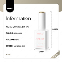 JTING Nouveau Modèle Vernis Gel Magnétique Effet Œil de Chat Universel 9 Couleurs Esthétique TPO/Hema Free Fournisseur Populaire OEM