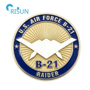 Pièce commémorative personnalisée de l'aviation américaine, force aérienne, bombardier stratégique furtif B-21 Raider, pièce de défi personnalisée B-21 - Product Image 4