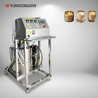Machine de remplissage de bougies semi-automatique industrielle à double buse avec réservoir de fusion à agitation et dosage précis pour la fabrication de bougies parfumées