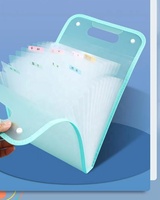 Carpeta de archivos de papel A4 multicapa A4 Macaron Vertical Bolsa de mano Gran capacidad Expansión Clasificación Bolsa de almacenamiento Carpeta Estudiante
