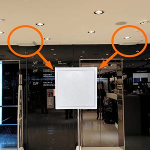 Sistema EAS UHF 860-960 MHz para detección de robo en comercios, con 1 host y 4 antenas, alcance de detección de 5-10m, sistema RFID cuadrado blanco de ABS. - Product Image 2