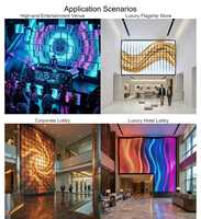 Video Wall LED de Alta Definición 1080P para Interiores, con Unión sin Costuras y Brillo de 500cd para Pantallas Publicitarias
