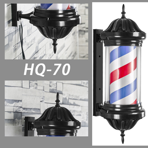 Bâtons de coiffure rotatif pour Salon de coiffure, 1 paire, 70cm, éclairage extérieur, signe imperméable, pour barbier - Product Image 5