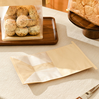 Sacs en papier kraft personnalisés pour croissants, avec estampage à chaud, pour emporter, contenants pour pain grillé, sacs d'emballage avec votre propre logo