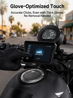 Écran portable de 5 pouces pour moto avec CarPlay, Android Auto 5.0, navigation GPS, écran tactile intelligent