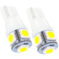 DJ151 T10 W5W LED-Birne 5 SMD LED Weiß 194 168 Superhelle Keilförmige Leuchtmittel Lampen 12V 5050 SMD